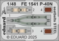 Eduard FE1541 P-40N seatbelts STEEL (EDU) 1/48