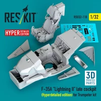 Reskit U32110 F-35A 'Lightning II' late cockpit (Detailed) 1/32