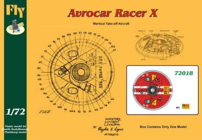 Fly model 72018 Avrocar Racer X RS 1:72 1/72