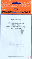 QuickBoost QB72568 F-14A/B Tomcat chin pod w/ ECM/TCS eqp.(HAS) 1/72