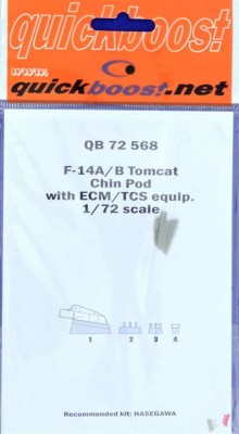 QuickBoost QB72568 F-14A/B Tomcat chin pod w/ ECM/TCS eqp.(HAS) 1/72