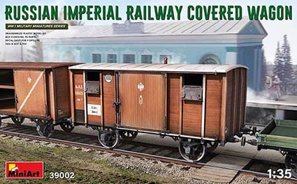 Miniart 39002 1/35 Russian Imperial Railway Covered Wagon