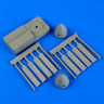 QuickBoost QB48665 Tu-2 propellers (4 blades) w/tool 1/48