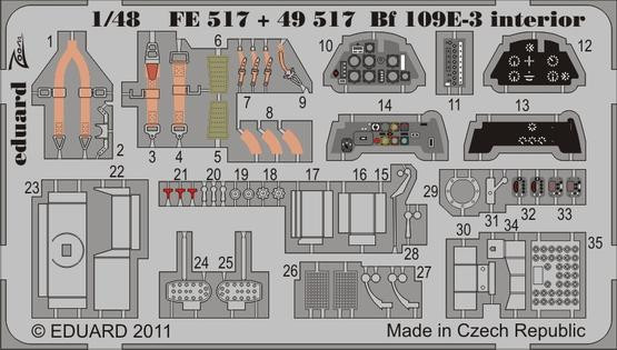 Eduard 49517 Bf 109E-3 S.A.