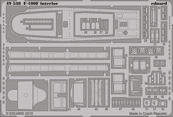 Eduard 49538 F-100F interior S.A.