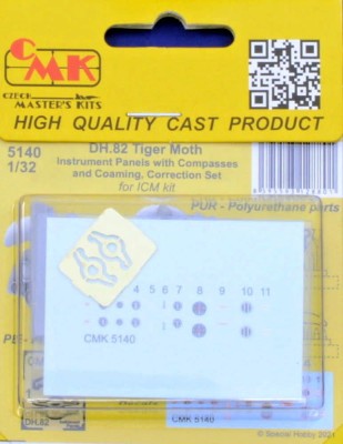 CMK 5140 DH.82 Tiger Moth Instrum.panels w/Compasses 1/32