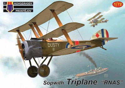 Kovozavody Prostejov 72338 Sopwith Triplane 'RNAS' (3x camo) 1/72