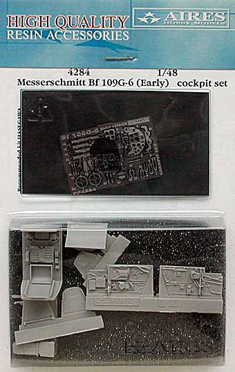 Aires 4284 Messerschmitt Bf 109G-6 cockpit set - (Early version) 1/48