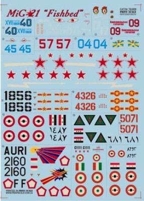 Print Scale 72-009 МиГ-21 &quot;Fishbed&quot; 1/72