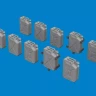 Eduard 635040 BRASSIN WWII German Jerry Cans PRINT 1/35
