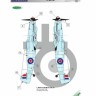 Lf Model C3504 Decals Bf 109G-10 Gustav part II. (BORDER) 1/35
