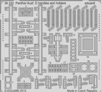 Eduard 36332 Panther Ausf. D handles and holders 1/35