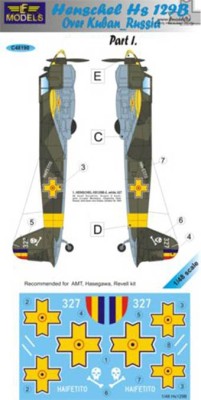 Lf Model C48190 Decals Hs 129B over Kuban/Russia Pt.1 1/48