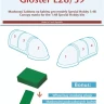 Peewit M48043 Canopy mask Gloster E28/39 (SP.HOBBY) 1/48