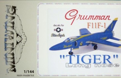 Miniwing MINI067 Grumman F-11F-1 Tiger long nose / Blue Angels 1/144