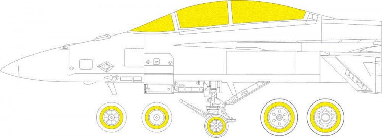 Eduard EX877 Mask EA-18G TFace (MENG) 1/48