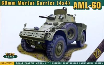 Ace Model 72455 AML-60 Mortar Carrier 60mm (4x4) 1/72