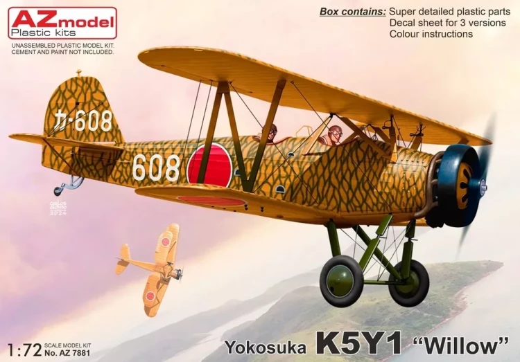 Az Model 78081 Yokosuka K5Y1 'Willow' (3x camo) 1/72