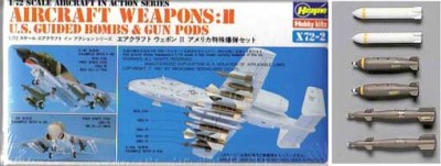 Hasegawa 35002 Набор вооружен. AIRCRAFT WEAPONS:II 1/72