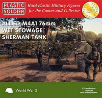 Plastic Soldier WW2V20005 1/72nd Easy Assembly Sherman M4A1 76mm Wet Tank