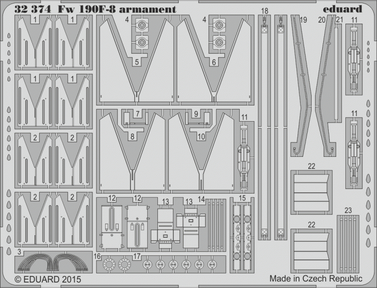 Eduard 32374 Fw 190F-8 armament 1/32