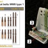 Metallic Details MDP72009 Japan seat belts WWII type 1 1/72