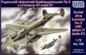 UniModel UMM-72105 Dive Bomber Pe-2 with FT (87 series) 1/72