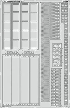 Eduard 72665 B-2A bomb bay doors 1/72