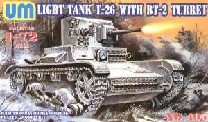UniModel UMM-72405 Soviet tank T-26/BT-2 (with injection molded tracks) 1/72