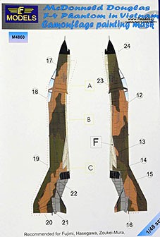 Lf Model M4860 Mask F-4 Phantom in Vietnam Camoufl.painting 1/48