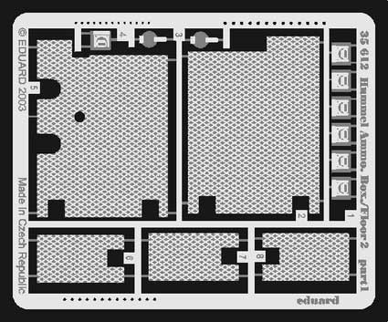 Eduard 35612 Hummel Ammo. Box/Floor 2 DRA