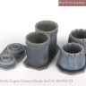 Mk1 Design MA-32020 McDonnell-Douglas F/A-18A+/F/A-18B/F/A-18C/F/A-18D exhaust nozzle. Aftrer burner Set (opend) 1/32