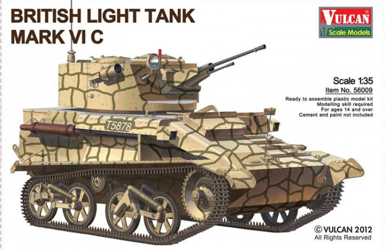 Vulcan 56009 1/35 British Light Tank MK.VI C