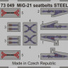 Eduard 73049 MiG-21 seatbelts STEEL 1/72