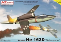 Az Model 78026 Heinkel He 162D Salamander (3x camo) 1/72