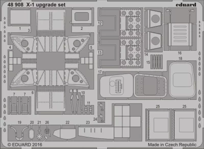 Eduard 48908 SET X-1 upgrade set (EDU) 1/48