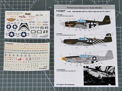 Foxbot Decals FBOT72052 North-American P-51 Mustang Nose art, Part 2 1/72