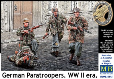 Master Box 35145 Немецкие парашютисты, WW II, 1/35