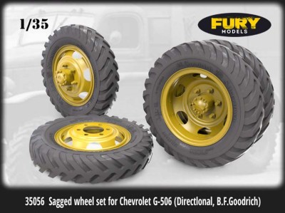 Fury Models 35056 Колеса для Chevrolet G-506 (Directlonal, Goodrich) 1/35