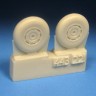 Barracuda Studios BCR72443 de Havilland DH-103 Hornet Mainwheels with smooth tyre 1/72