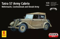 Attack 72964 Tatra 57 Army Cabrio Wehrmacht, Czechosl.Army 1/72