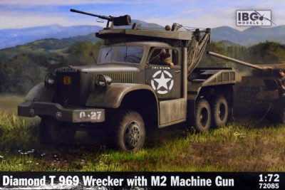 IBG Models 72085 Diamond T 969 Wrecker w/ M2 Machine Gun 1/72