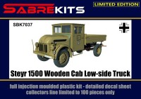 Sabre Kits SBK7037 Steyr 1500 Wooden Cab Low-side Truck ex-Special Hobby, new decals 1/72