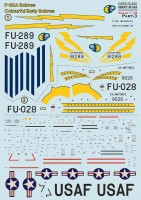 Print Scale 72532 North-American F-86A Sabres. Colourful Early Sabres. Part-3 1/72