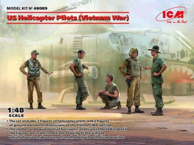 ICM 48089 US Helicopter Pilots (Vietnam War, 5 fig.) 1/48