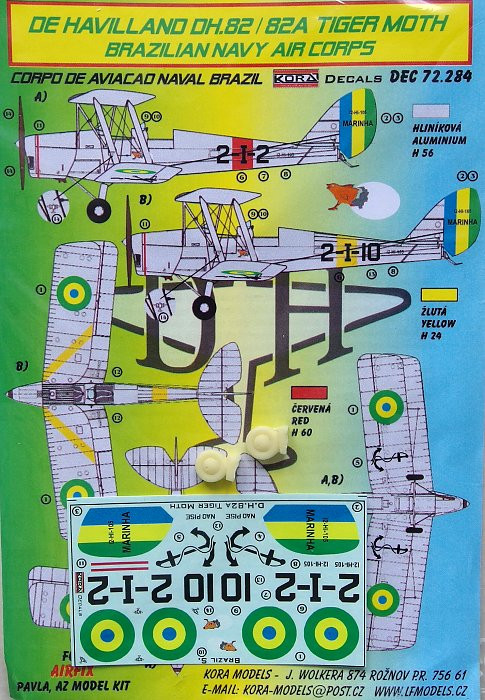 Kora Model DEC72284 DH.82/82A Brazilian Navy Air Corps декали декали 1/72