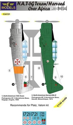 Lf Model C44121 Decals T-6G Texan/Harvard over Africa (PLATZ) 1/144
