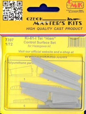 CMK 7397 Ki-61-I Tei 'Hien' Control surface set (HAS) 1/72