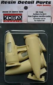Kora Model DS7248 Ju-86E New Engine nacelle+cooler (ITAL) 1/72