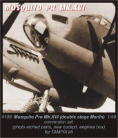 CMK 4108 Mosquito double stage Merlin - conver.set for TAM 1/48